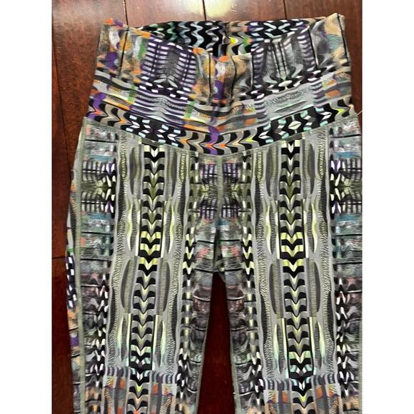 NWT Niyama Sol Rare Super Flare Leggings Betelgeuse colorful bell bottoms yoga S - Picture 4 of 8